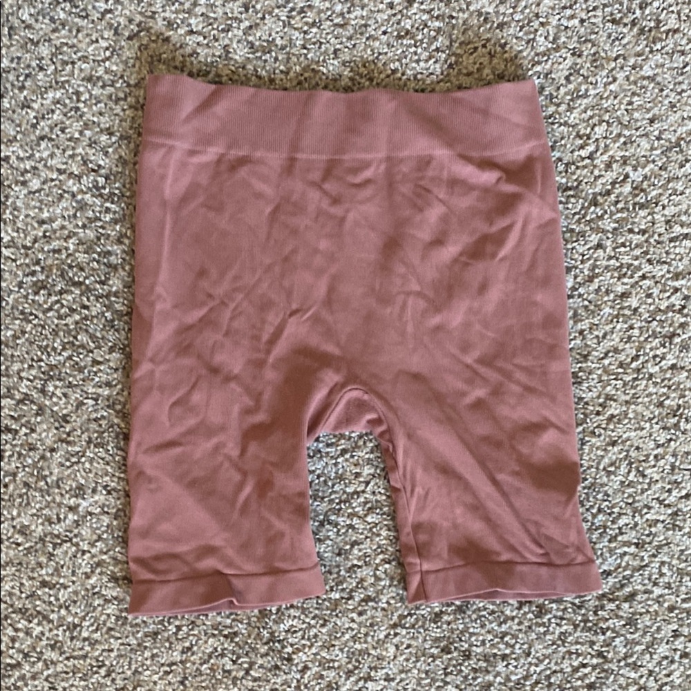 Free People Intimately Tan Biker Shorts